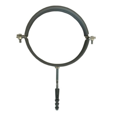 Хомут в сборе CR 6" (158-168мм) с винтом-шурупом 8*100 и дюбелем в уп., серый Хомут в сборе CR 6" (158-168мм) с винтом-шурупом 8*100 и дюбелем в уп., серый