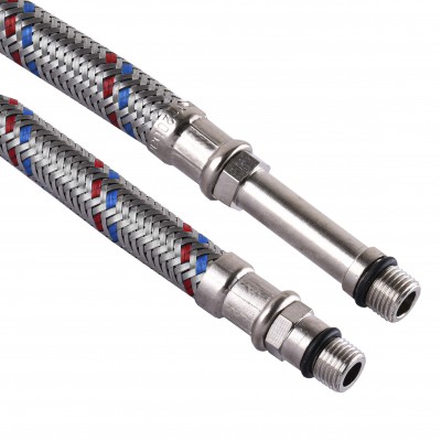 Шланг для смесителя Solomon (нерж.) М10х1/2" 0,6м (HY6201 A+B) ПАРА в блистере Шланг для смесителя Solomon (нерж.) М10х1/2" 0,6м (HY6201 A+B) ПАРА в блистере