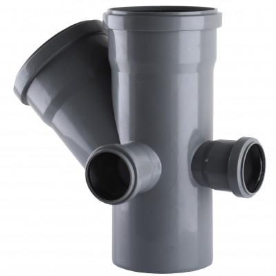 Крестовина VSplast 2пл перех 110х110х45°+2(50х90°) (отвод справа и сзади) Крестовина VSplast 2пл перех 110х110х45°+2(50х90°) (отвод справа и сзади)