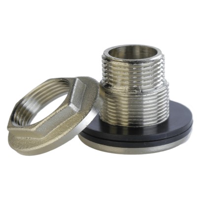 Врезка в бак Ø32 никелированная 3/4″ ЗР штампованная усиленная Б5102А(нк) Врезка в бак Ø32 никелированная 3/4″ ЗР штампованная усиленная Б5102А(нк)