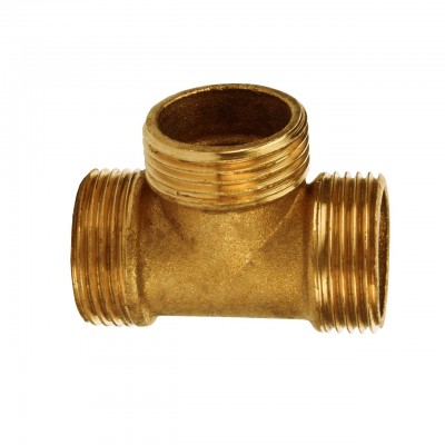 Тройник латунь 1"  Наружная-Наружная-Наружная  217-1Б