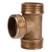 Тройник латунь 1"  Наружная-Наружная-Наружная  217-1Б