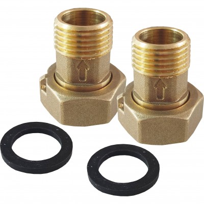 Комплект штуцеров OPTIMUM 3/4″Вх1/2″ Н латунный LR433L