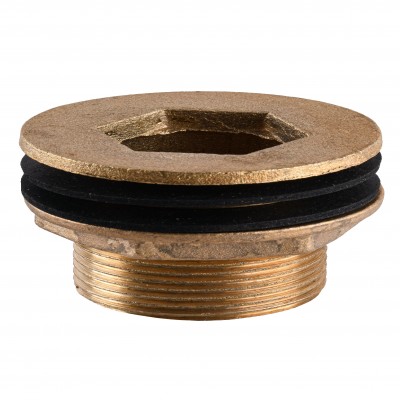 Врезка в бак Ø63 латунная 2″НР литейная 1677Б Врезка в бак Ø63 латунная 2″НР литейная 1677Б