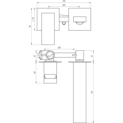 Смеситель для умывальника TOPAZ ODISS TO 18235-H66-WW Смеситель для умывальника TOPAZ ODISS TO 18235-H66-WW