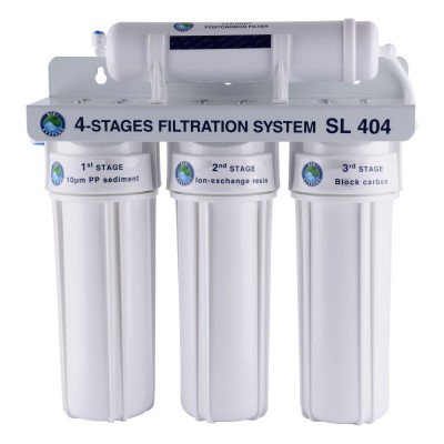 Система 4-х ступенчатой очистки Bio+ systems (очистка+умягчение) SL404 -NEW  + монокран