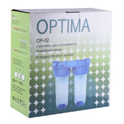 Система 2-х ступенчатой очистки Optima OP-02, 1/2"