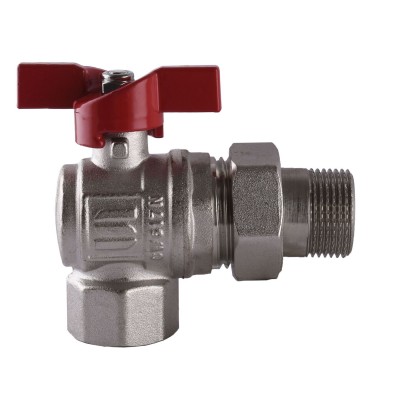 Кран шаровый угловой с американкой SELBA 3/4" SL1543 Кран шаровый угловой с американкой SELBA 3/4" SL1543