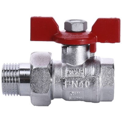 Кран шаровый прямой с американкой ARCO 1/2" TURIA 0117208 Кран шаровый прямой с американкой ARCO 1/2" TURIA 0117208