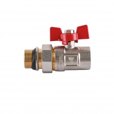 Кран шаровый прямой с американкой WATERVALVE Q003 NV-V343 3/4" BH Кран шаровый прямой с американкой WATERVALVE Q003 NV-V343 3/4" BH