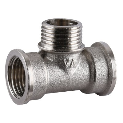 Тройник никель 1/2″Внутренняя х1/2″ Наружная х1/2″Внутренняя А0211А (нк)