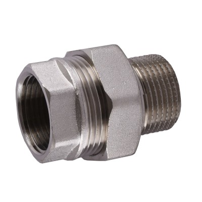 Сгон-американка прямой SOLOMON  1 1/2" НИКЕЛЬ 1620