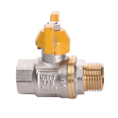 Кран шаровый прямой SOLOMON 1/2" НВ ЖБ PN40 B1008