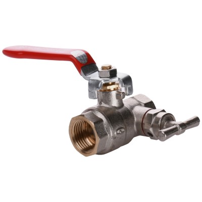 Кран шаровый полнопроходной со спускником воздуха SOLOMON 1/2" B1018