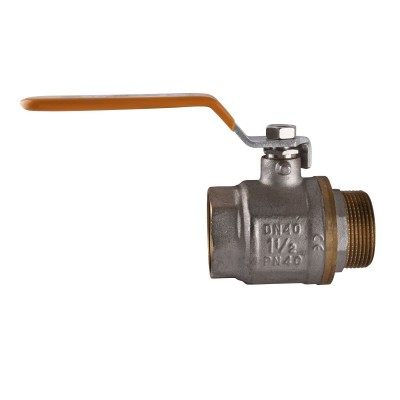 Кран шаровый прямой SOLOMON 1 1/2" НВ ЖР PN40 В1002FM