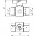 Кран шаровый прямой SELBA 1/2" ВВ ЖБ SL1507