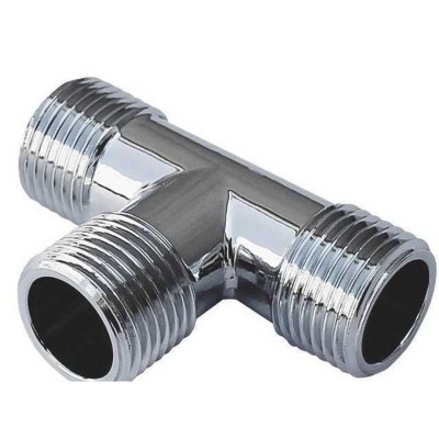 Тройник SOLOMON 3/4" ННН хром 8202