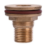 Врезка в бак латунь 3/4" Наружная резьба 1662Б Врезка в бак латунь 3/4" Наружная резьба 1662Б