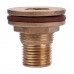 Врезка в бак латунь 3/4" Наружная резьба 1662Б