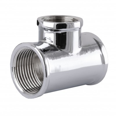 Тройник SOLOMON 3/4"х1/2"х3/4" ВВВ хром 8202