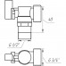 Кран шаровый угловой для стиральной машины SOLOMON 1/2"х3/4" A7172