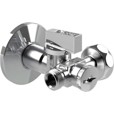 Кран шаровой угловой двойной ARCO 1/2"х 3/4"х3/8" DUAL29 Кран шаровой угловой двойной ARCO 1/2"х 3/4"х3/8" DUAL29