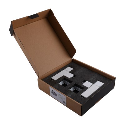 Набор Кран полуоборотный угловой с американкой SOLOMON LUX 1/2" CUBE WHITE 8888 (2шт.) Набор Кран полуоборотный угловой с американкой SOLOMON LUX 1/2" CUBE WHITE 8888 (2шт.)