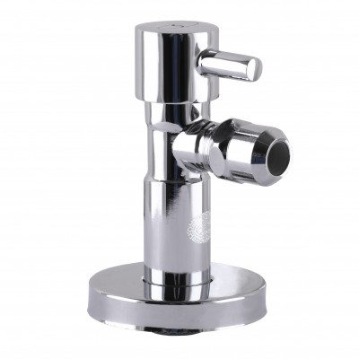 Кран полуоборотный угловой с цангой SOLOMON 1/2"х 3/8" Lazer 7076