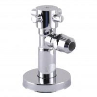 Кран полуоборотный угловой с цангой SOLOMON 1/2"х 3/8" Retro 7077