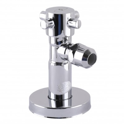 Кран полуоборотный угловой с цангой SOLOMON 1/2"х 3/8" Retro 7077