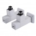 Набор Кран полуоборотный угловой с американкой SOLOMON LUX 1/2" CUBE WHITE 8888 (2шт.)