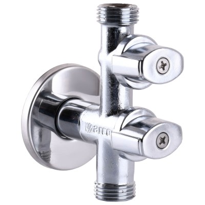 Кран шаровой угловой двойной ARCO 1/2"х1/2"х1/2" COMB15MAC