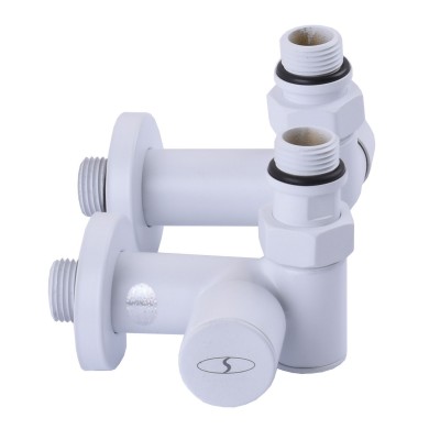 Набор Кран вентильный угловой с американкой SOLOMON LUX 1/2" WHITE 7777 TEN (2шт.) Набор Кран вентильный угловой с американкой SOLOMON LUX 1/2" WHITE 7777 TEN (2шт.)