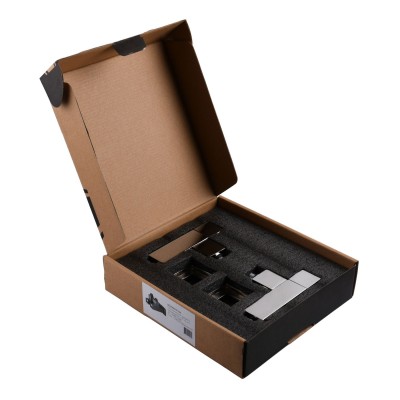 Набор Кран полуоборотный угловой с американкой SOLOMON LUX 1/2" CUBE CHROM 8888 (2шт.)