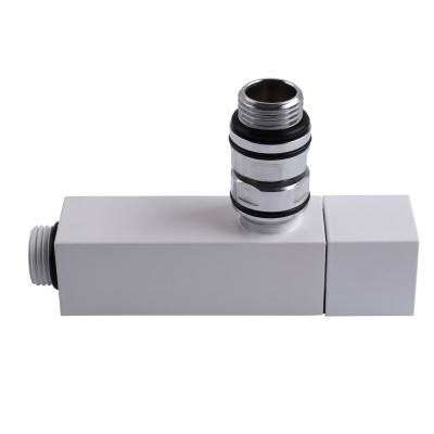 Набор Кран полуоборотный угловой с американкой SOLOMON LUX 1/2" CUBE WHITE 8888 (2шт.) Набор Кран полуоборотный угловой с американкой SOLOMON LUX 1/2" CUBE WHITE 8888 (2шт.)