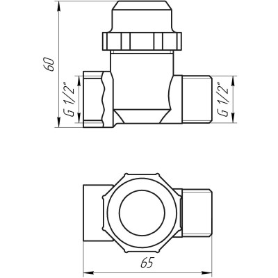 Фильтр грубой очистки SOLOMON 1/2" НВ никель с отстойником TD1053