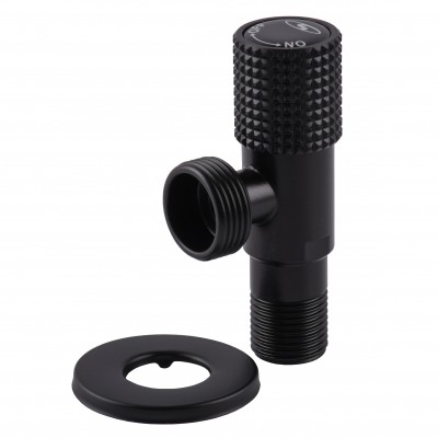 Кран угловой SOLOMON EXCLUSIVE 1/2″X3/4″ 989 BB (BLACK/BLACK)