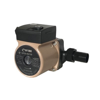 Насос циркуляционный Optima OP20-40 130мм + гайки, + кабель с вилкой!