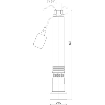 Насос колодезный OPTIMA OP 5,1 - 40/5 F 0,37 кВт, P max=0,45 кВт( с поплавком )