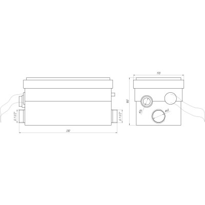 Канализационная установка VOLKS pumpe WC250