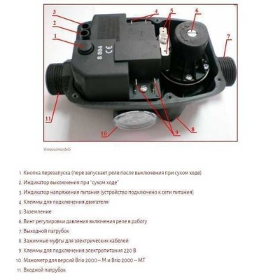 Защита сухого хода Brio 2000 автомат