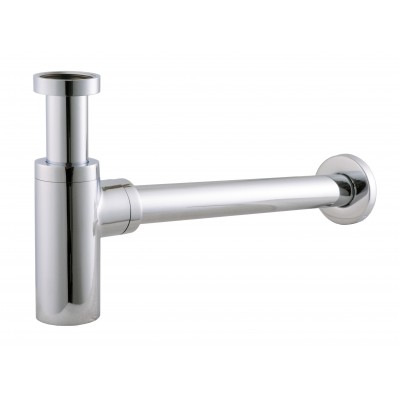 Сифон для раковин цилиндрический Globus Lux GSB-32-125-00 1 1/4 ″, хром, латунь