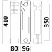 Радиатор биметаллический секционный QUEEN THERM 350/96 (кратно 10)