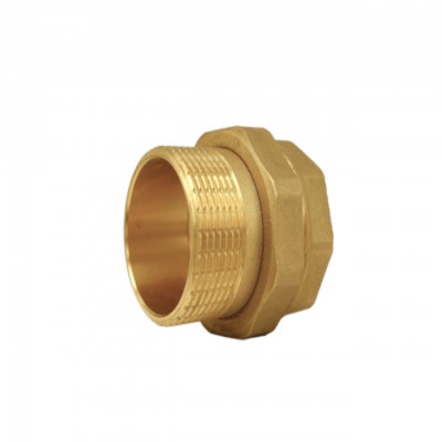 Сгон американка прямая латунная 1″ВР х 1″НР штампованная с резиновой прокладкой Б0811А