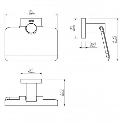 Набор аксессуаров для ванной SONIA LINE KIT 183180 ( 5 предметов)