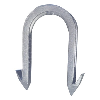 Такерная гарпун-скоба для крепления трубы ТП Ø16-20 длина 40мм черная монолитная (кор.550шт) Такерная гарпун-скоба для крепления трубы ТП Ø16-20 длина 40мм черная монолитная (кор.550шт)