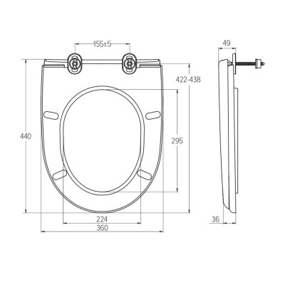 Сиденье для унитаза SoloPlast СП-2