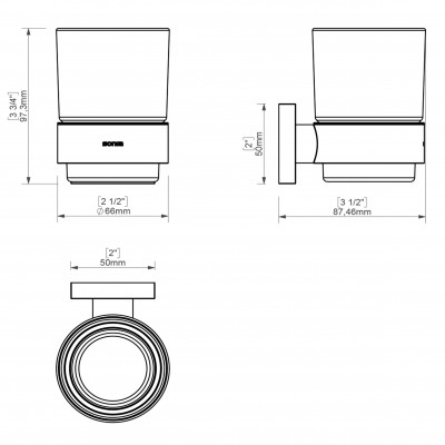 Набор аксессуаров для ванной SONIA LINE KIT 183180 ( 5 предметов)