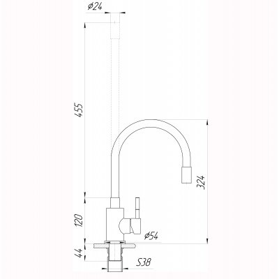 Смеситель для кухни EcoMIX ALPEN SBT3-203SG