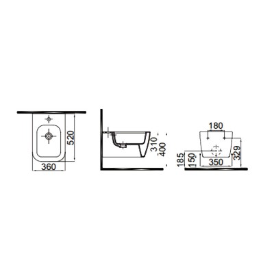 Биде IDEVIT белый/декор серебро Halley 3206-2605-1201